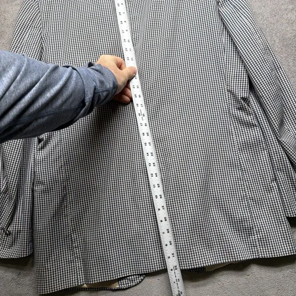 Orvis Sport Coat Blazer Blue Checked Wool Tailored Made USA Men's 44L